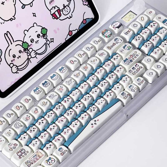 Hachiware Keyboard Keycaps