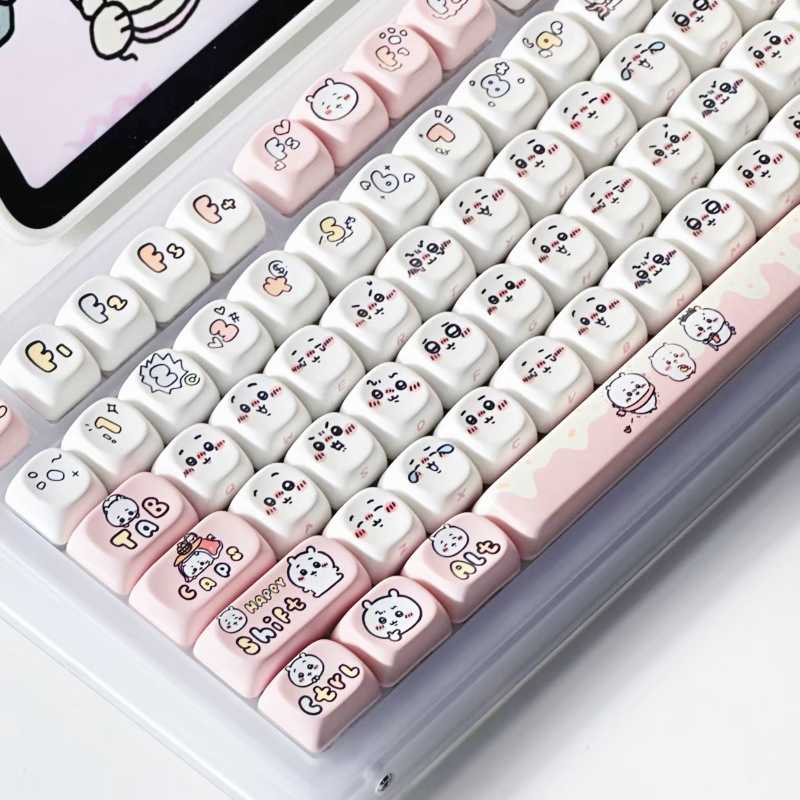 Hachiware Keyboard Keycaps