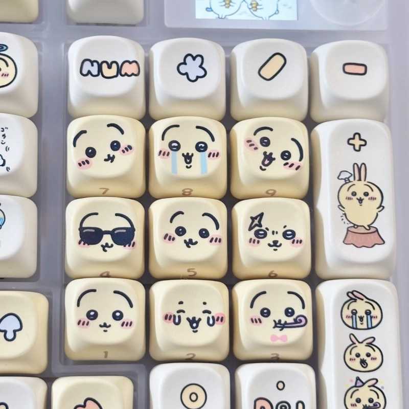 Hachiware Keyboard Keycaps