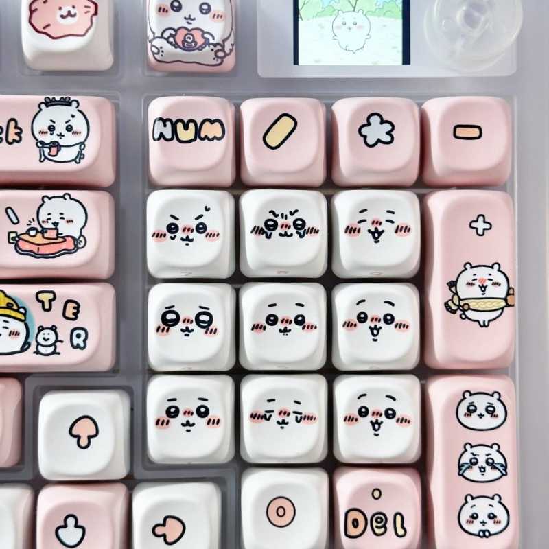 Hachiware Keyboard Keycaps