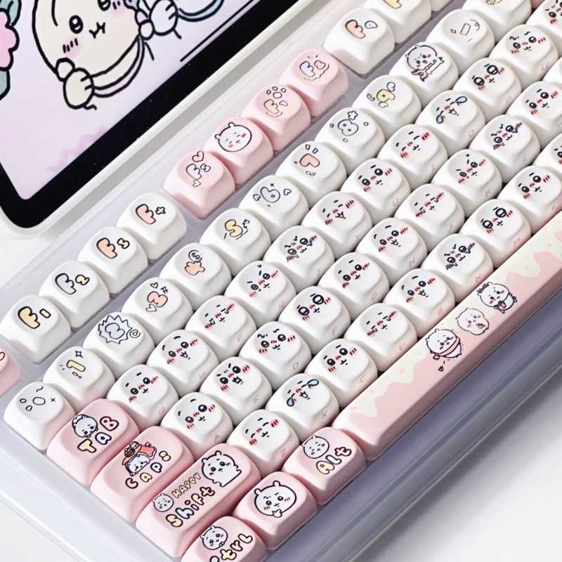 Hachiware Keyboard Keycaps