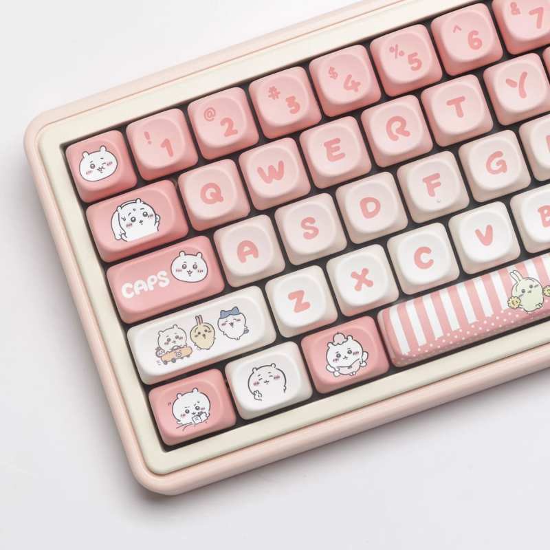 Chiikawa MOA Profile Keycaps Set with legends – Usagi, Hachiware, and Chiikawa