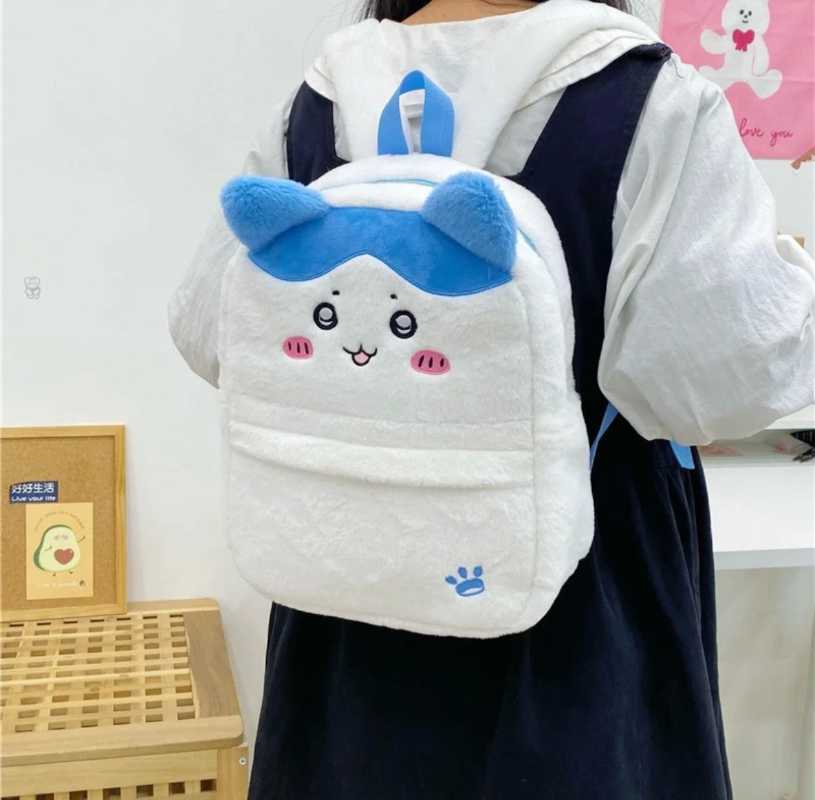 Cartoon Melody Chiikawa Plush Crossbody Bag – Cute Cinnamoroll Stuffed Plush Purse Gift for Girls