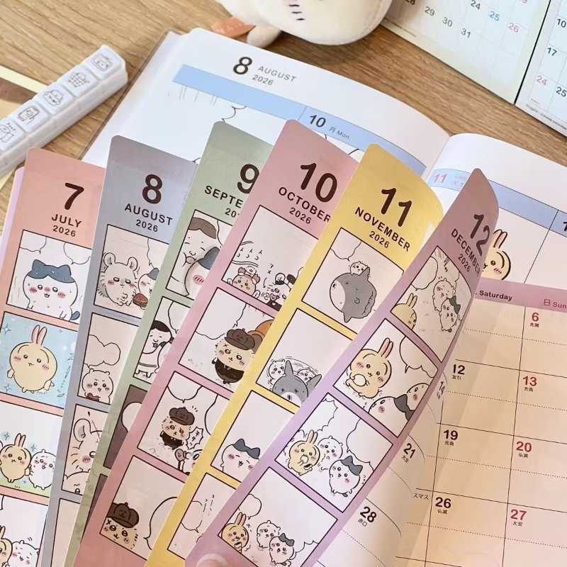 2025年新登場 ちいかわ キュートプランナー 学生向け - カラフルページノート