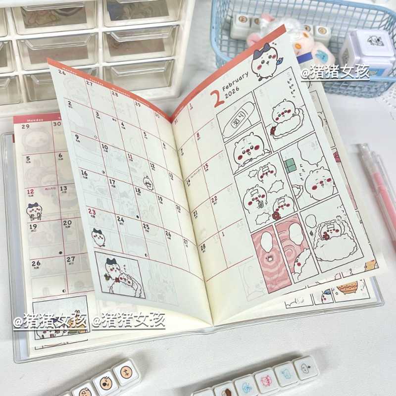 2025年新登場 ちいかわ キュートプランナー 学生向け - カラフルページノート