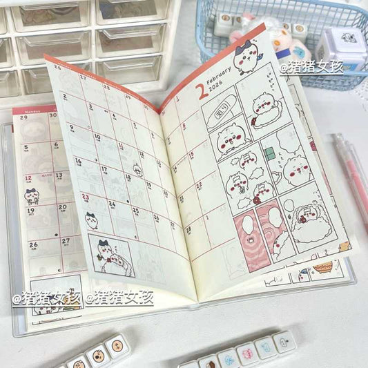 2025年新登場 ちいかわ キュートプランナー 学生向け - カラフルページノート