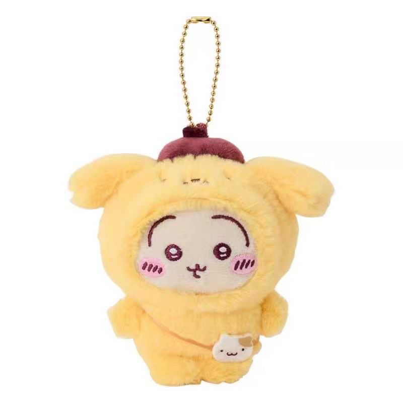 Chiikawa × Sanrio Melody Plush Toy Set – Cute Usagi & Hachiware Plush Bag Collection
