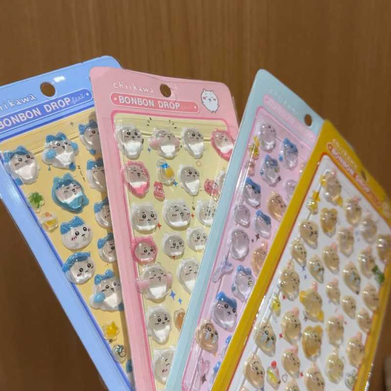 Chiikawa 3D Puffy Epoxy Stickers – Cute Chiikawa, Usagi & Hachiware Characters Decorative Decals