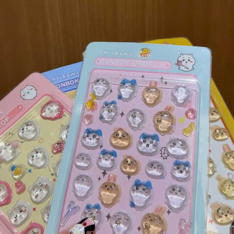 Chiikawa 3D Puffy Epoxy Stickers – Cute Chiikawa, Usagi & Hachiware Characters Decorative Decals