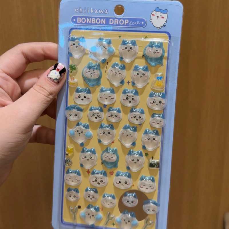 Chiikawa 3D Puffy Epoxy Stickers – Cute Chiikawa, Usagi & Hachiware Characters Decorative Decals