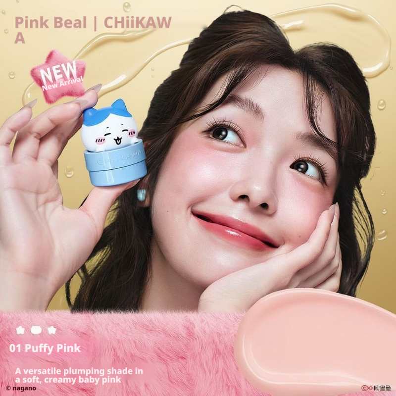 【Up to 35% OFF】Chiikawa x Pinkbear Usagi & Hachiware All-in-One Multi-Use Cream Blush