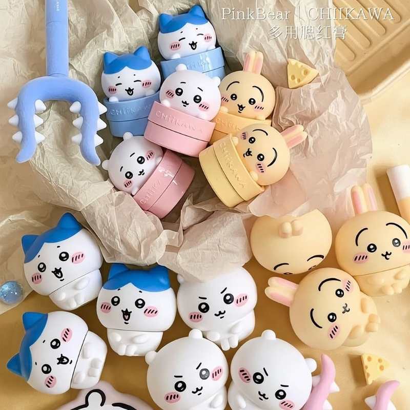 【Up to 35% OFF】Chiikawa x Pinkbear Usagi & Hachiware All-in-One Multi-Use Cream Blush