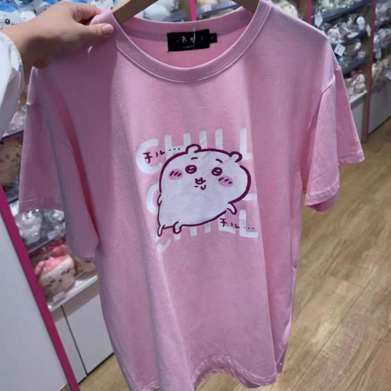 Pink chiiikawa Cotton T-Shirt