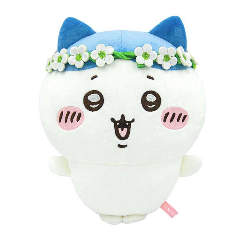 MINISO Official Chiikawa Flower Wreath Series Plush Toy 25cm – Chiikawa / Hachiware / Usagi
