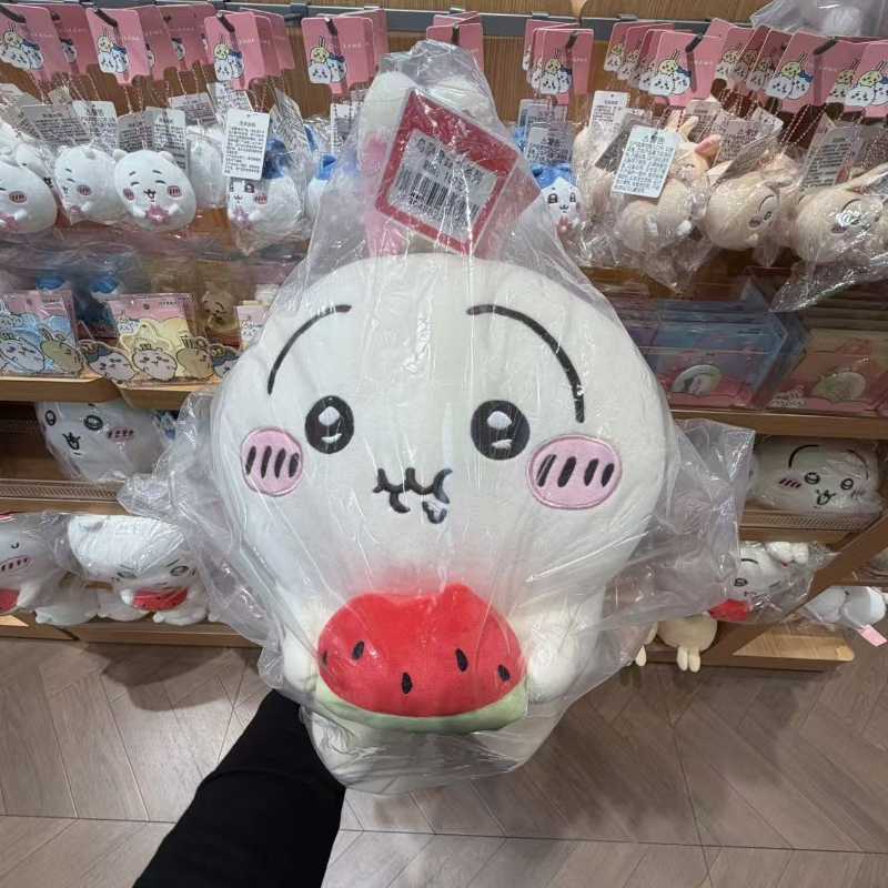 MINISO Official Chiikawa Watermelon Series Plush Toy 30cm – Chiikawa / Hachiware / Usagi