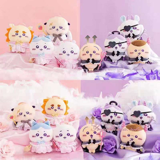 Chiikawa Angel & Devil Plush Keychain Charm – Mini Stuffed Bag Pendant
