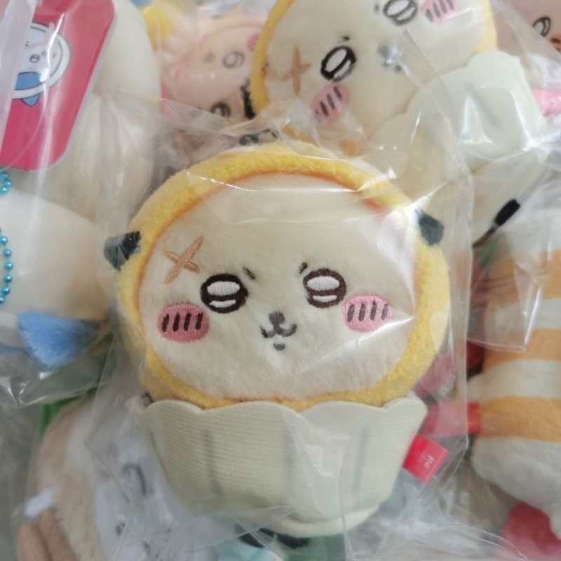 Cute Tea Break Chiikawa Plush Keychain Charm chiikawa/Usagi/Hachiware/Momonga/Rakko/Furuhonya