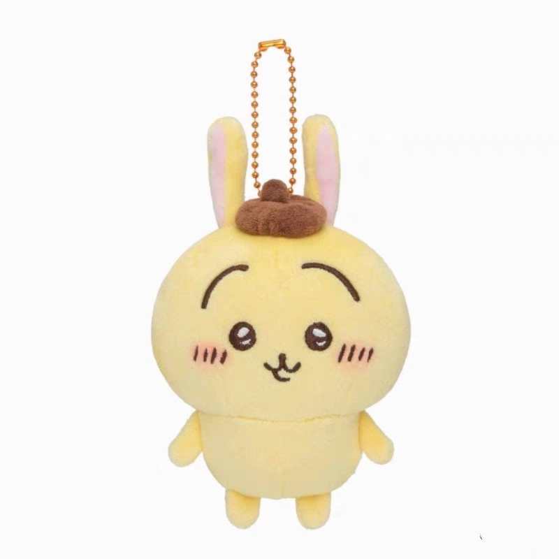 Chiikawa × Sanrio Plush Keychain – Hachiware & Usagi Cosplay Cute Bag Charm