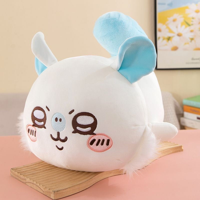 Lying Down Chiikawa Usagi Hachiware Plush Toy Pillow