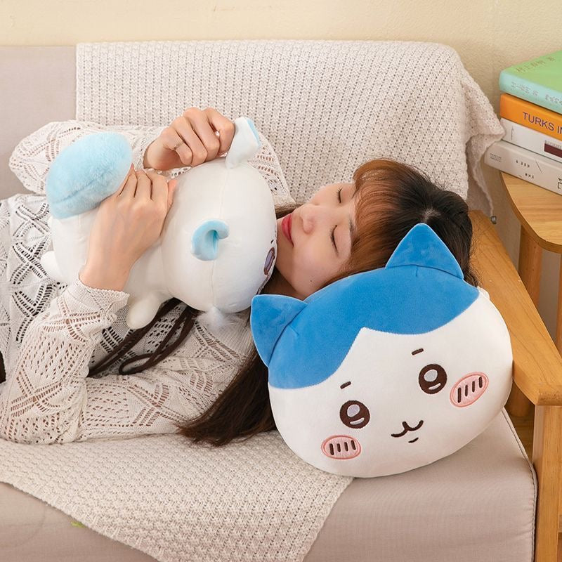 Lying Down Chiikawa Usagi Hachiware Plush Toy Pillow