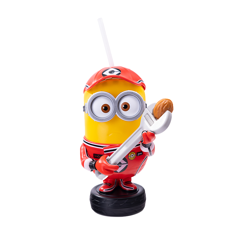 2025 New Minion Straw Cup - Official Universal Studios Water Bottle | Racer Design | Despicable Me 4 Collection | Adorably Cute Series