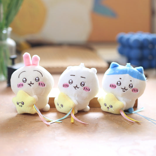 ちいかわハチワレうさぎぬいぐるみキーホルダー