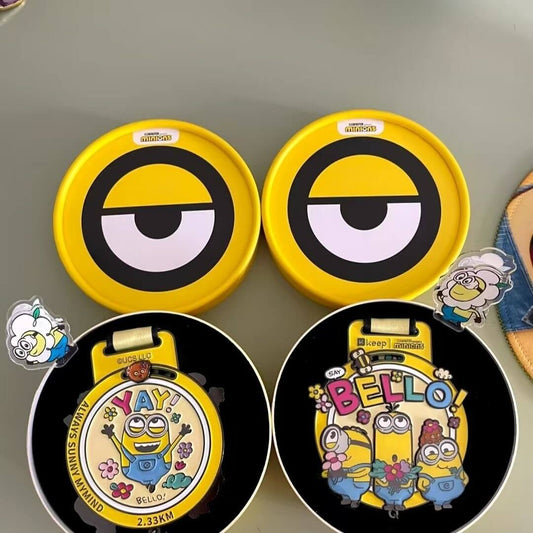 2025 New【Official In Stock】Double-Side KeepBello Minion Medal - Adorable Keep Hello Big-Eyed Minion