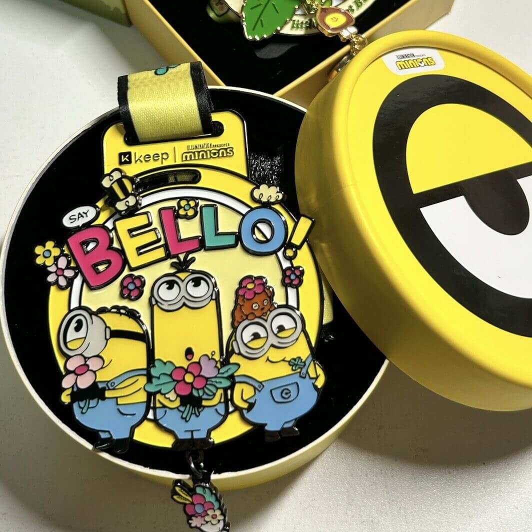 2025 New【Official In Stock】Double-Side KeepBello Minion Medal - Adorable Keep Hello Big-Eyed Minion