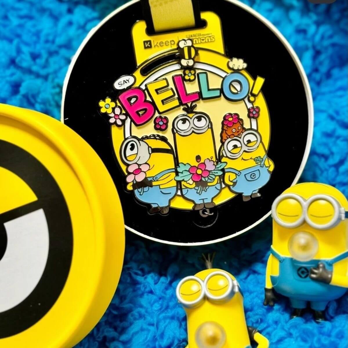 2025 New【Official In Stock】Double-Side KeepBello Minion Medal - Adorable Keep Hello Big-Eyed Minion