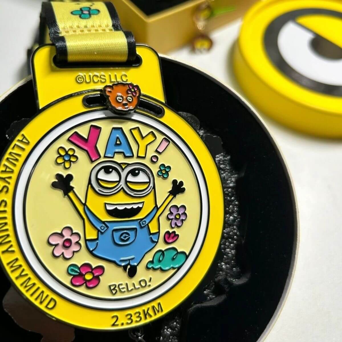 2025 New【Official In Stock】Double-Side KeepBello Minion Medal - Adorable Keep Hello Big-Eyed Minion