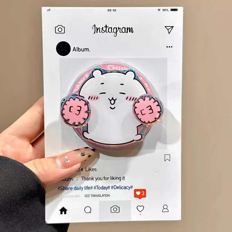 iPhone 16/15/14/13/12用 回転式ハチワレマグネット式iPhoneケース