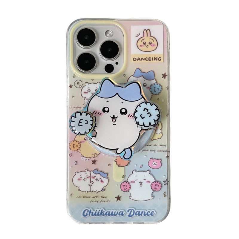 iPhone 16/15/14/13/12用 回転式ハチワレマグネット式iPhoneケース
