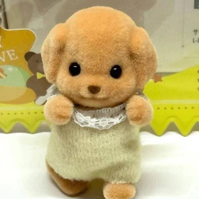 Cute Mini Sylvanian Families Poodle Figure Toy