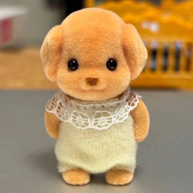 Cute Mini Sylvanian Families Poodle Figure Toy