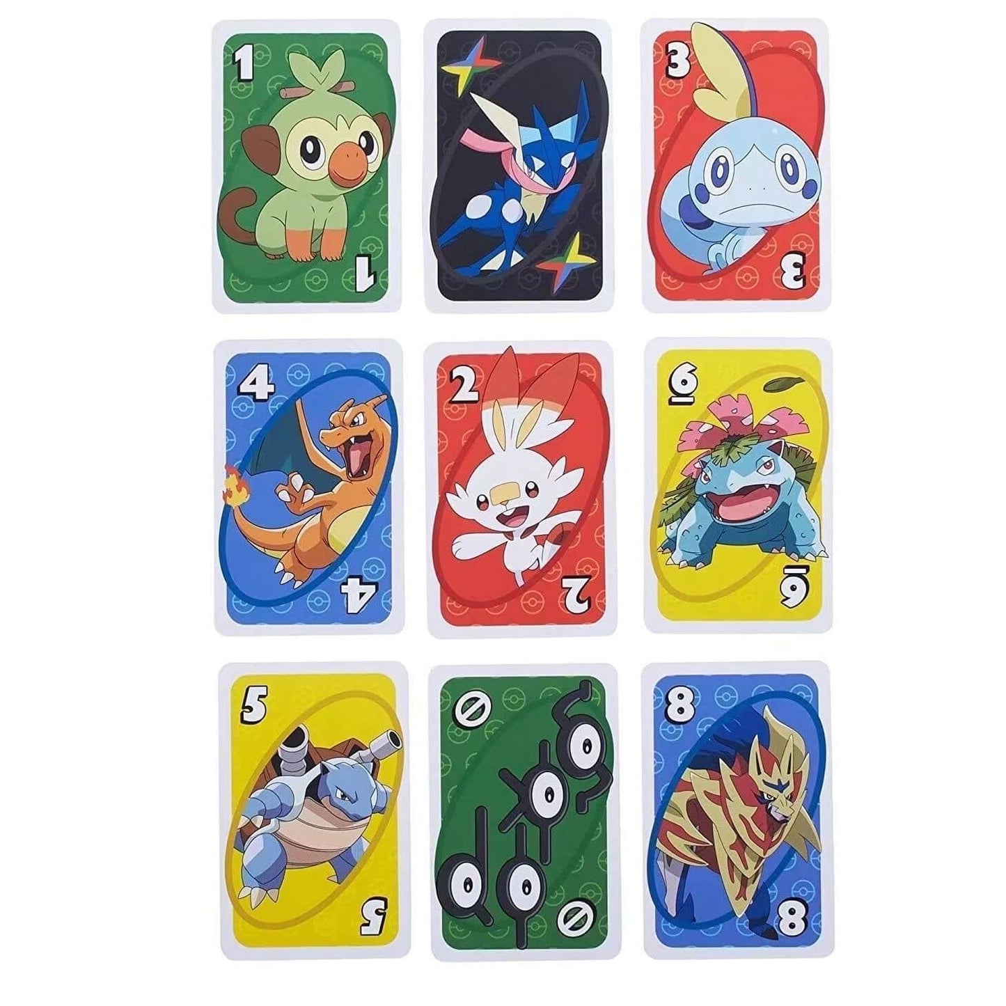 Thickened Pokémon UNO Card Game – Pikachu & Pocket Monsters Crossover Edition