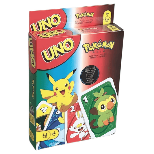 Thickened Pokémon UNO Card Game – Pikachu & Pocket Monsters Crossover Edition