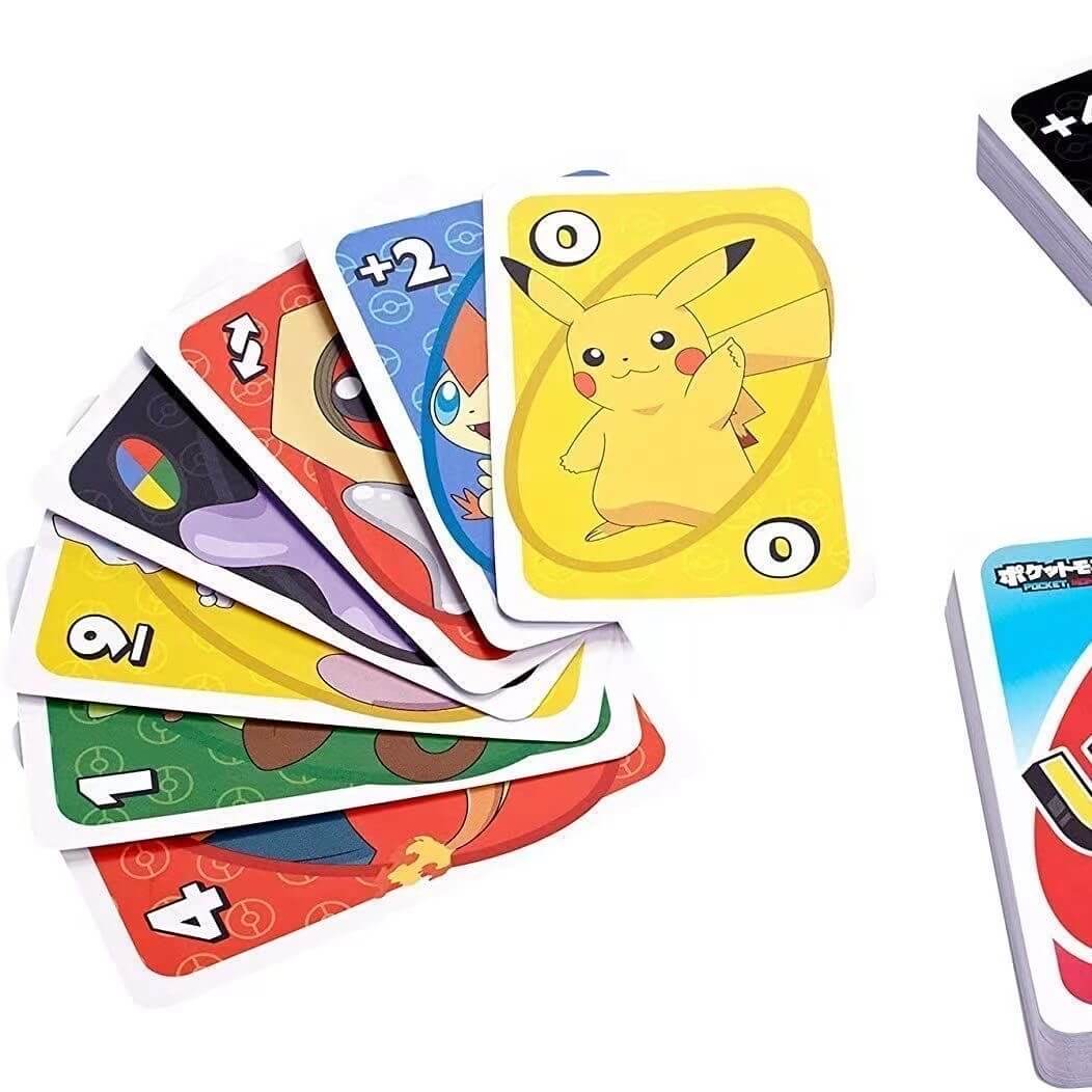 Thickened Pokémon UNO Card Game – Pikachu & Pocket Monsters Crossover Edition