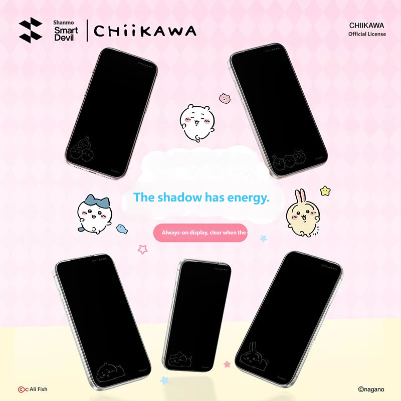 Chiikawax x SmartDevil Collaboration Official | CHIIKAWA Anti-Spy Privacy Screen Protector, Privacy Protection Film for Smartphones