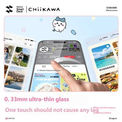 Chiikawax x SmartDevil Collaboration Official | CHIIKAWA Anti-Spy Privacy Screen Protector, Privacy Protection Film for Smartphones